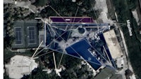 a map showing the location of a tennis court